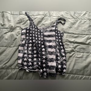 Dark Blue and White Star Spaghetti Strap